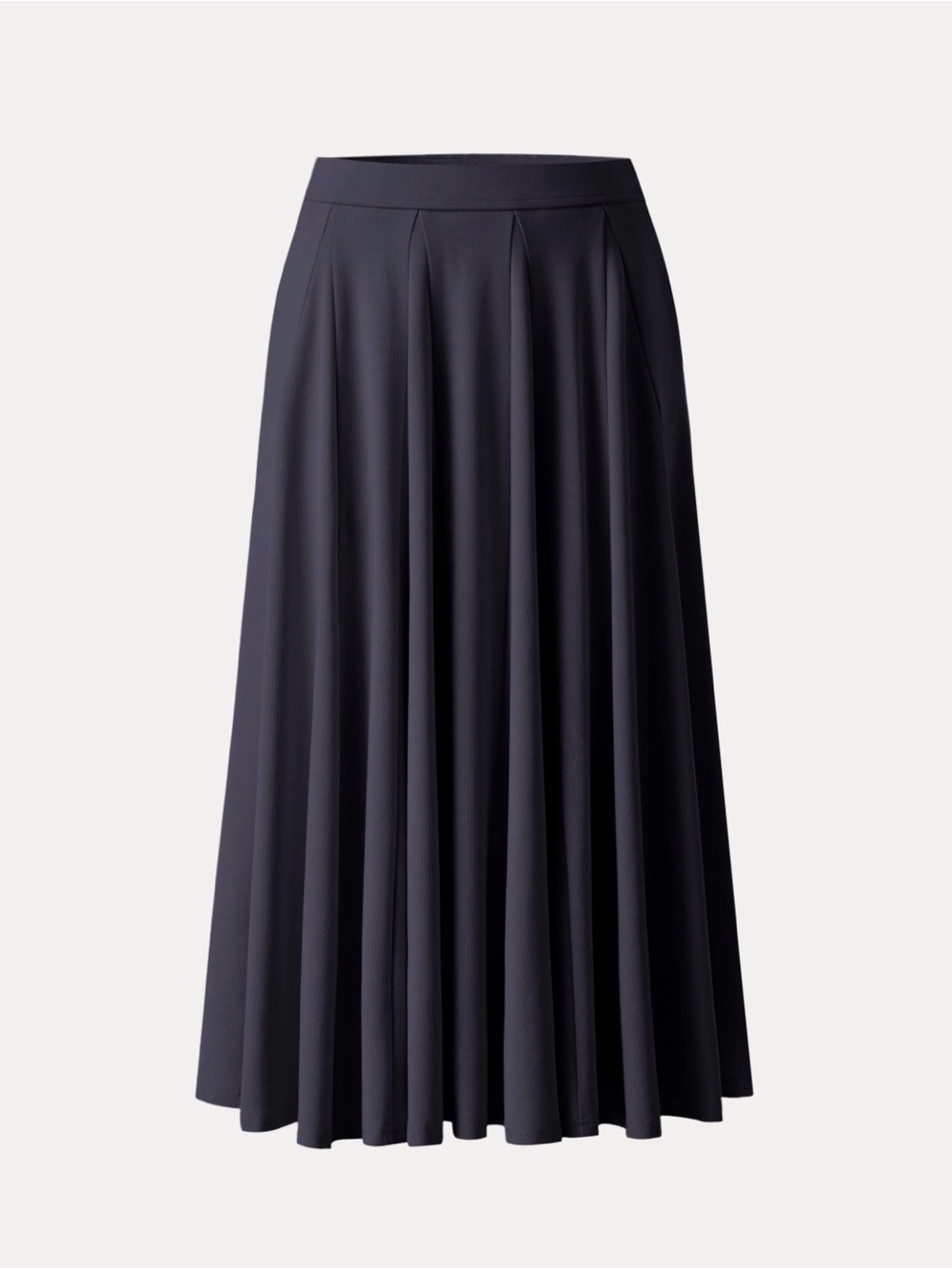 OGL Navy Lyocell Blend Volume Skirt with Pockets